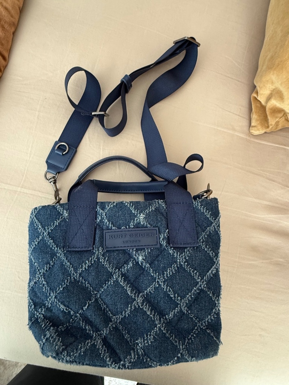 Kurt Geiger London XS Denim Crossbody Shopper